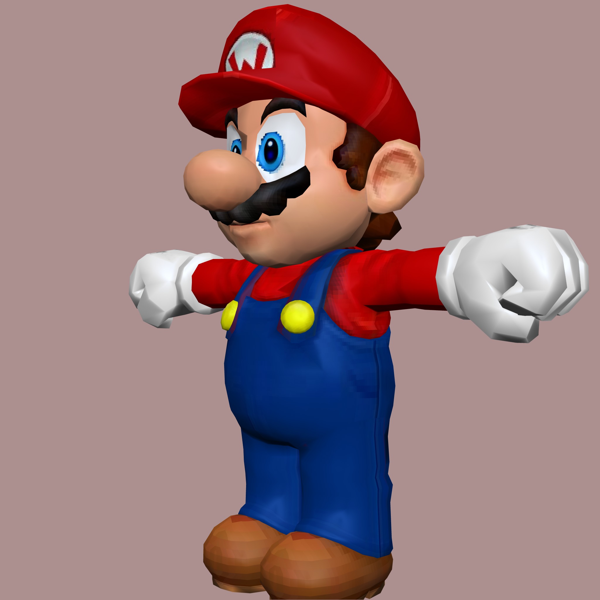 Super Mario Bros Red Edition Low-poly 3D model_1