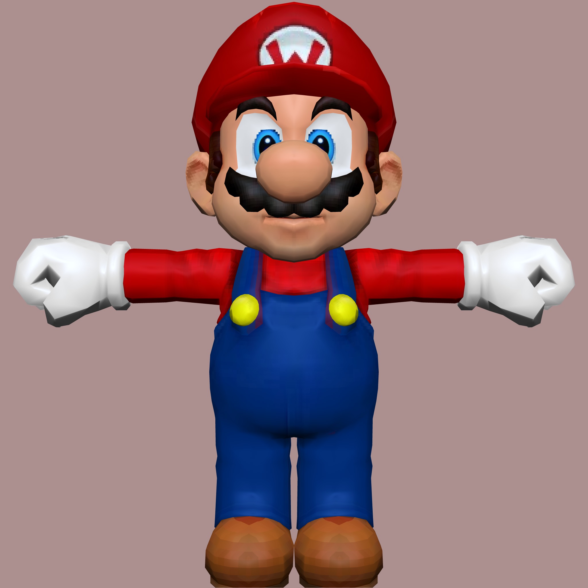 Super Mario Bros Red Edition Low-poly 3D model_3