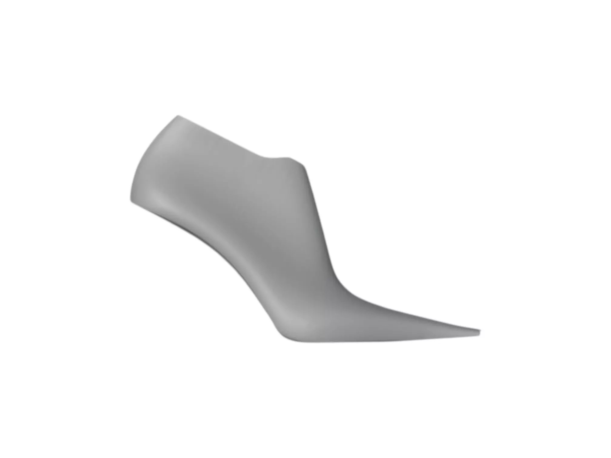 Shoes LAST - High Heel Ladies Fashion Extended Toe 3D print model_0