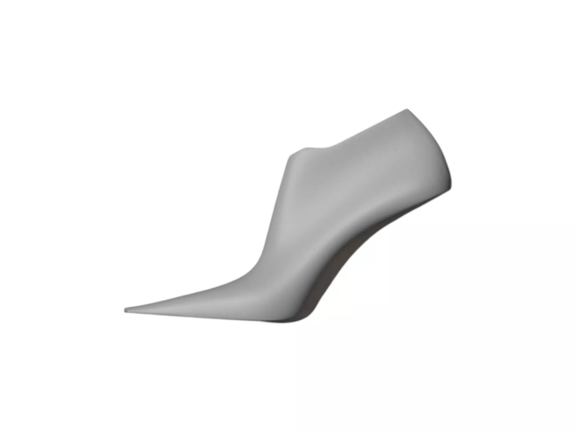 Shoes LAST - High Heel Ladies Fashion Extended Toe 3D print model_2
