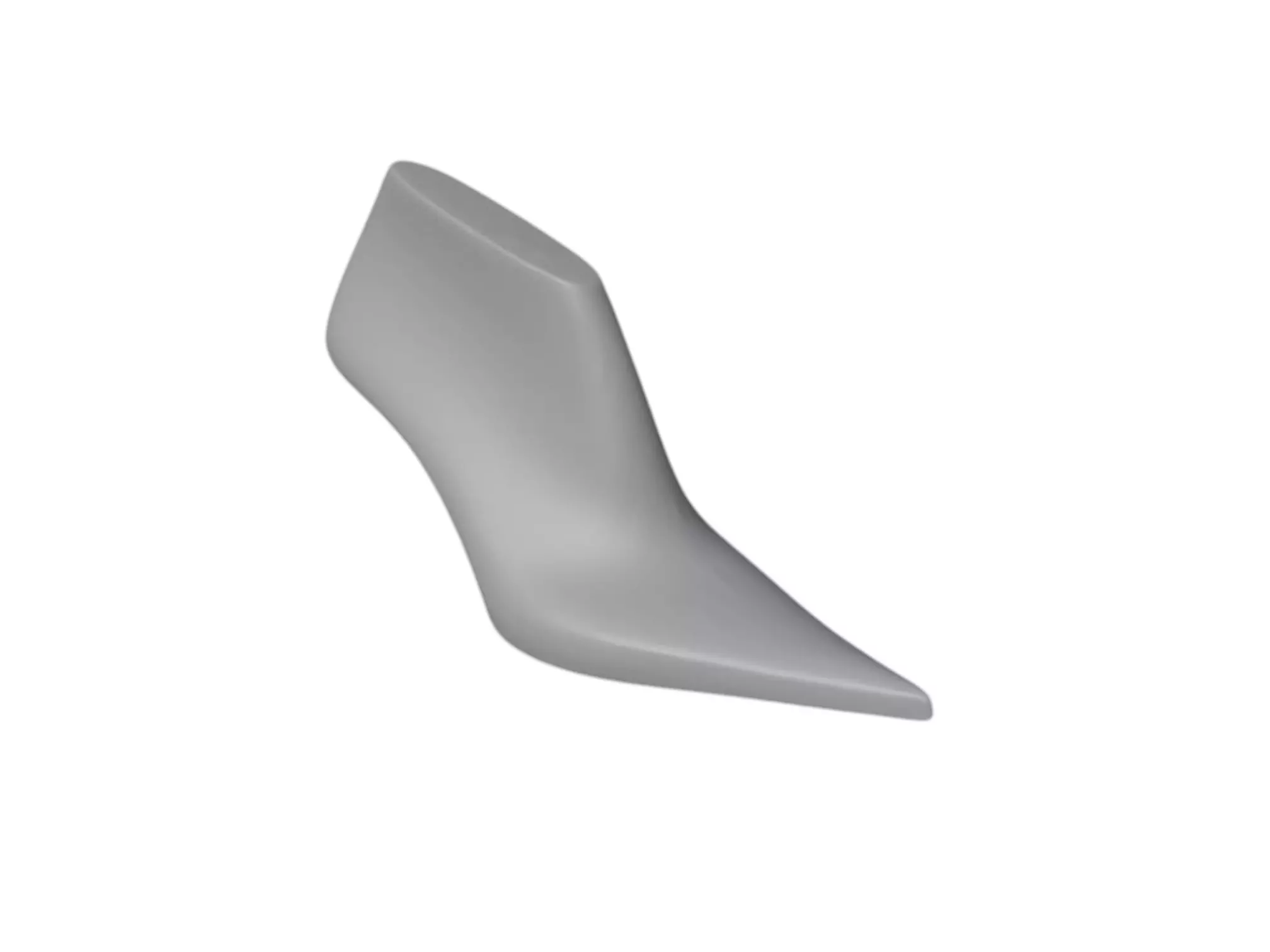3D STL WOMEN POINTED TOE HIGH HEEL FASHION SHOE LAST 3D print model_5