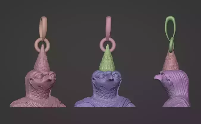 Horus Pendent 3d Print Model