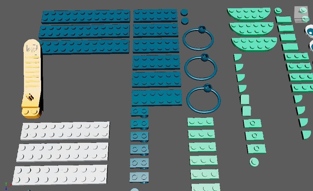 PixelBricks3D - Lego Gingerbread Ornaments  3D print model_3