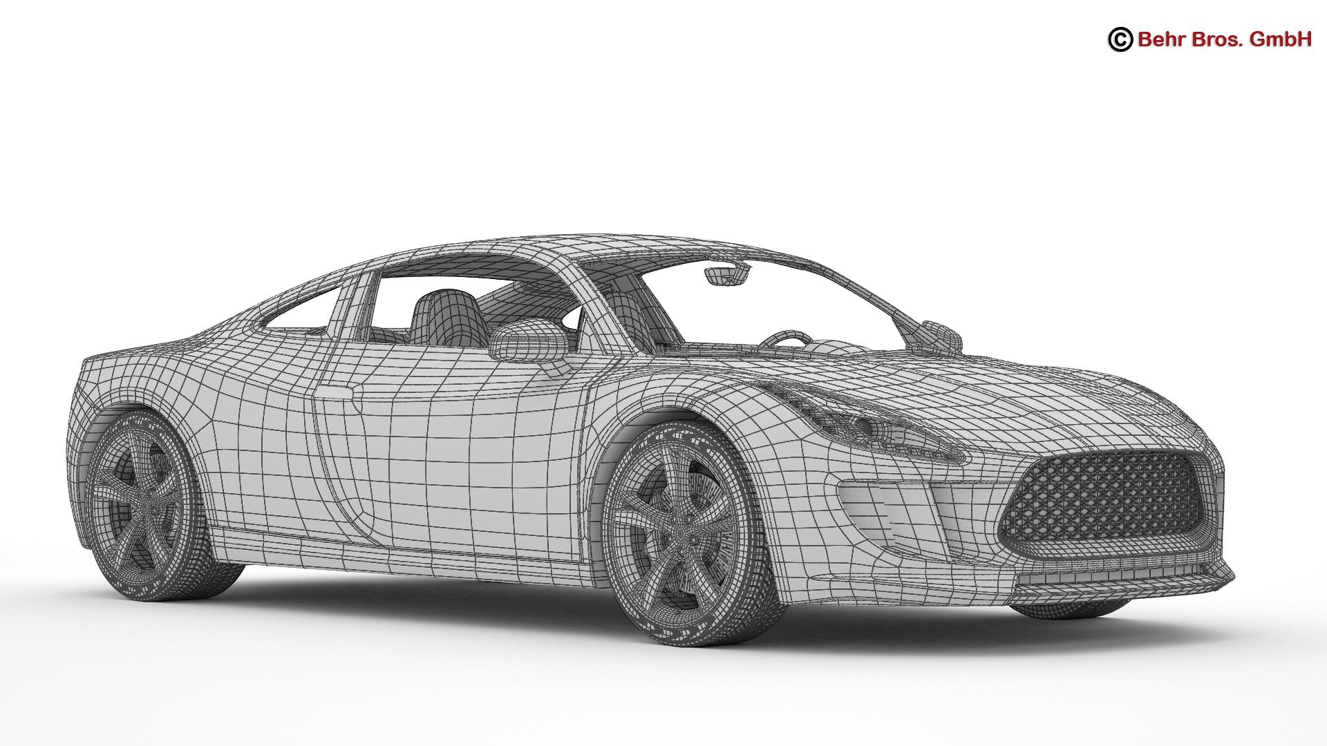 Generic Sports Car 3D model_25