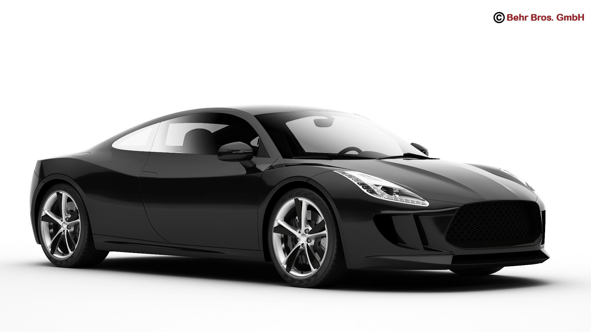 Generic Sports Car 3D model_11