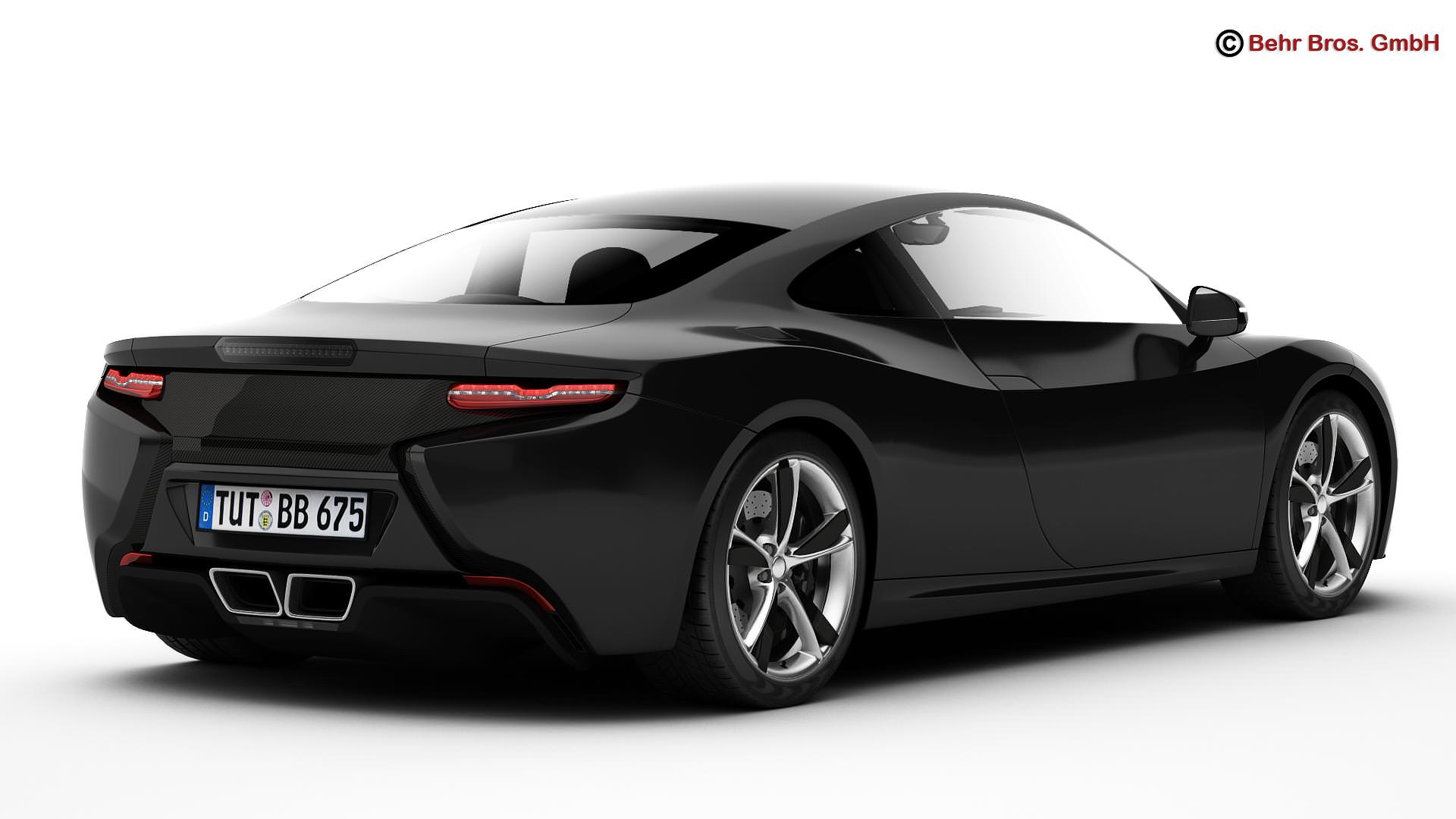 Generic Sports Car 3D model_7