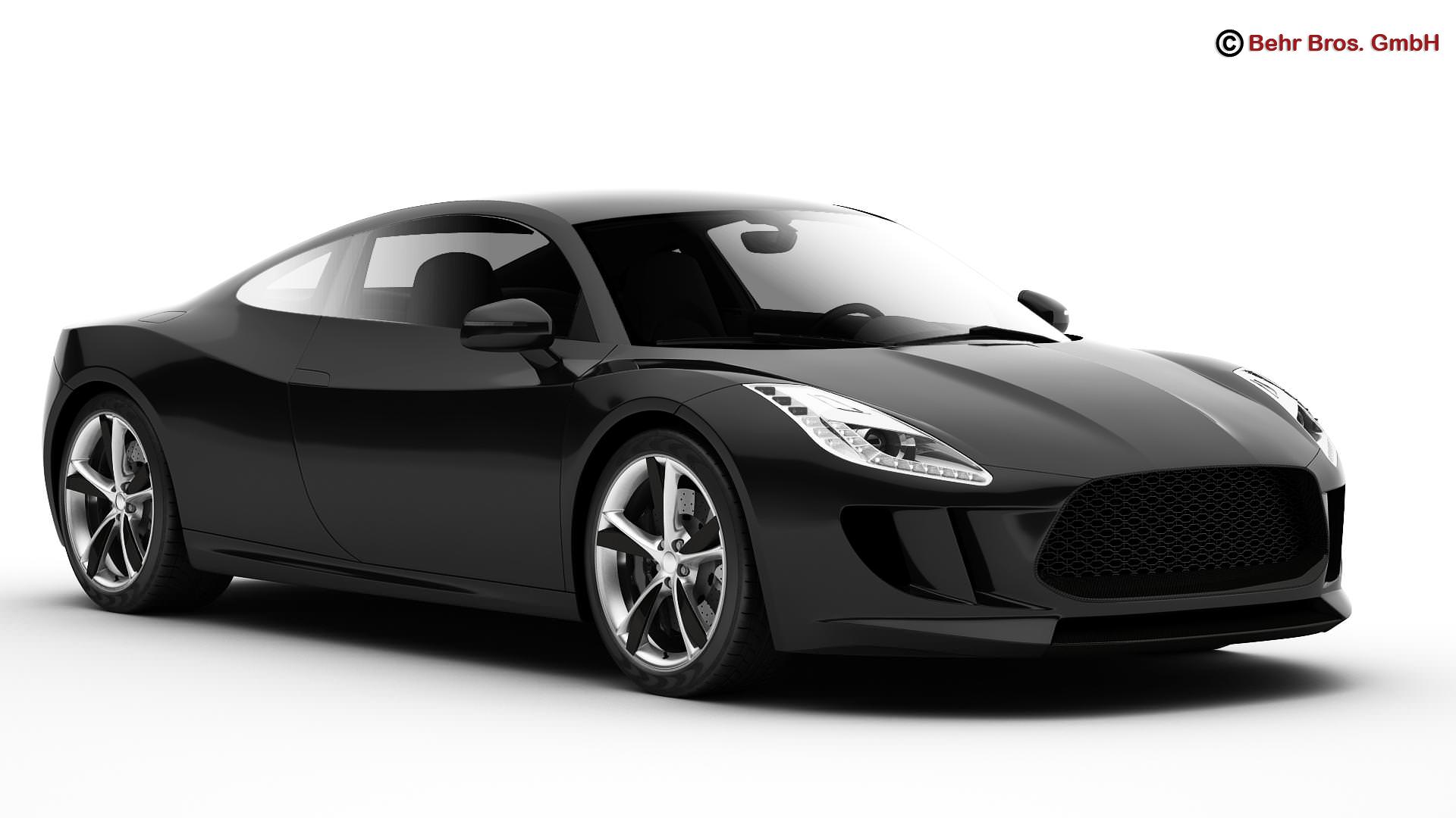Generic Sports Car 3D model_3