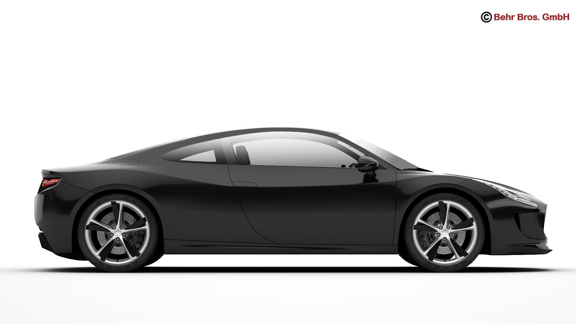 Generic Sports Car 3D model_10