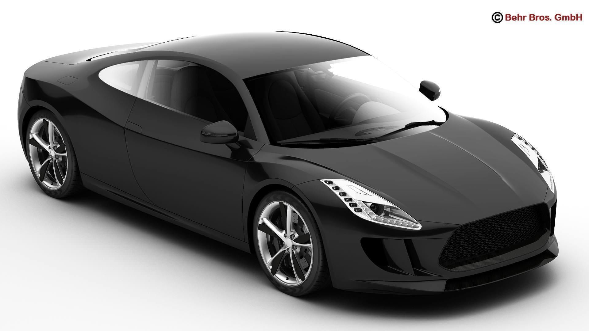 Generic Sports Car 3D model_1