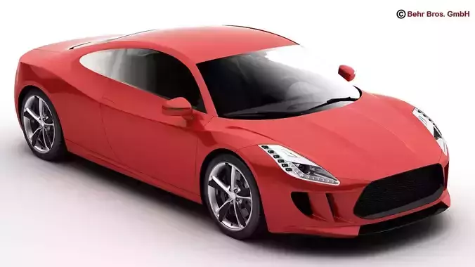 Generic Sports Car 3D model
