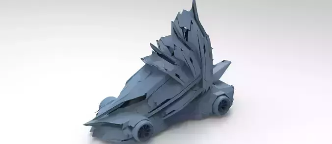 Cyberpunk mad max car