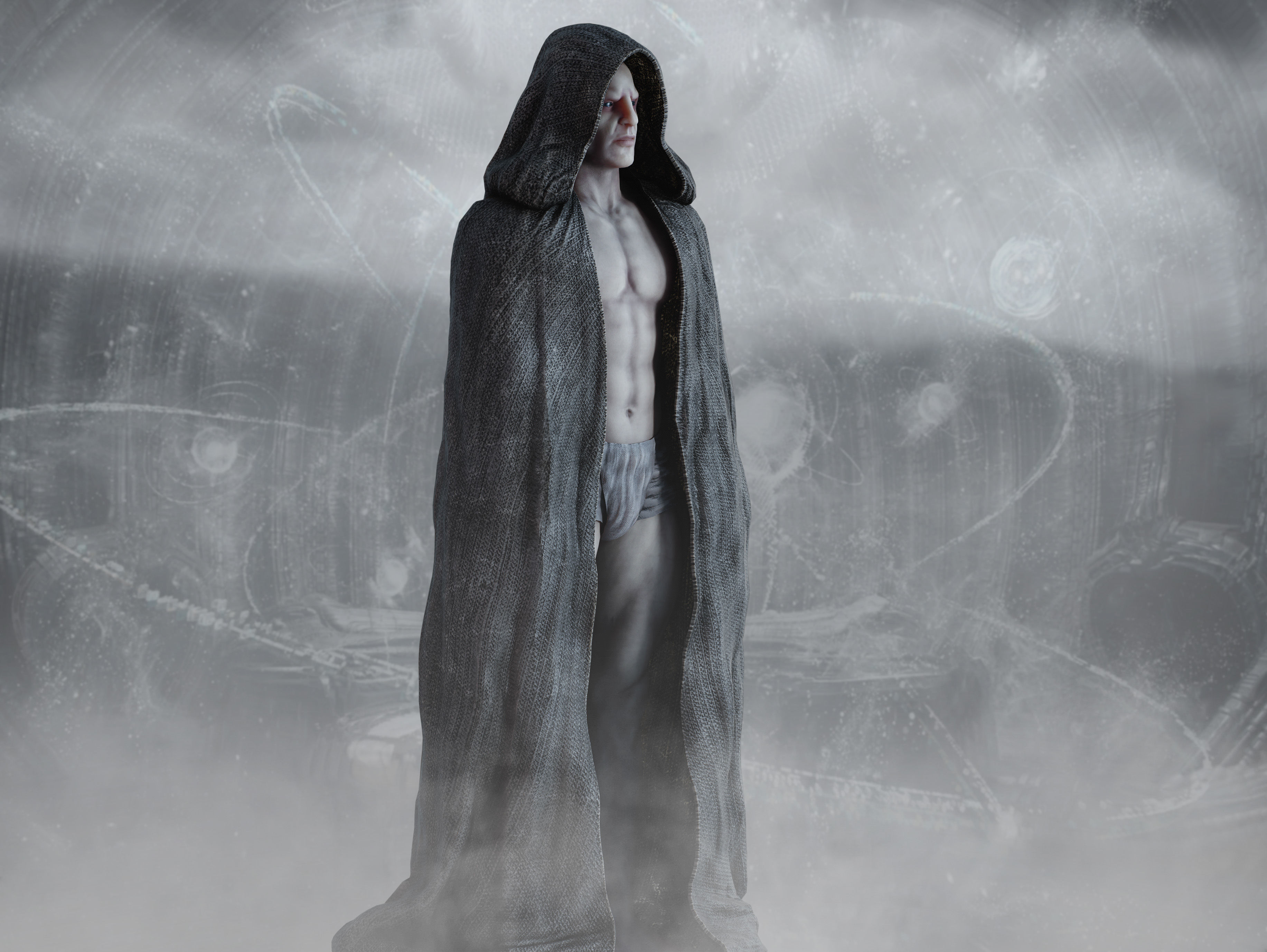 Engineer from Prometheus Low-poly 3D model_3