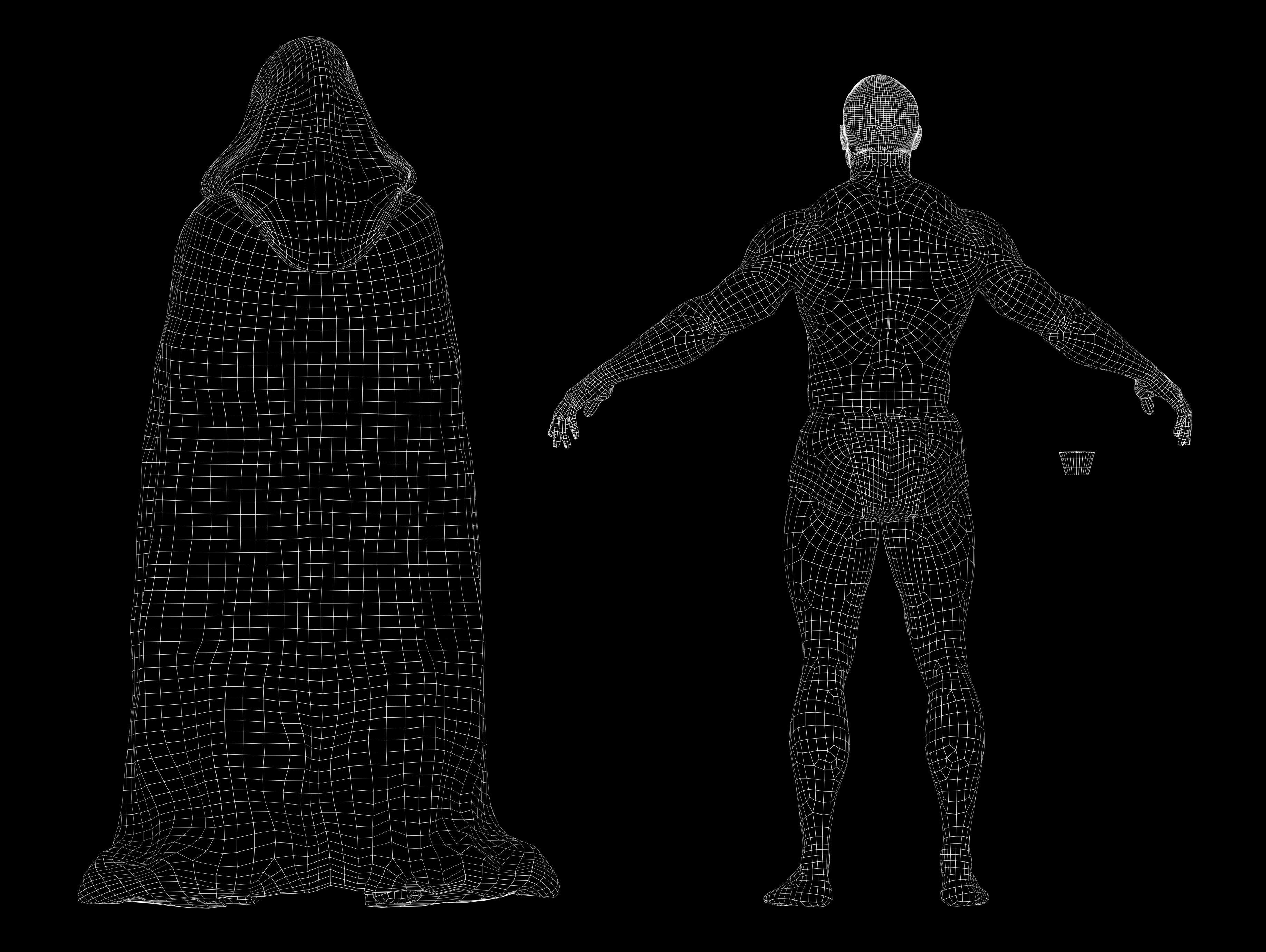 Engineer from Prometheus Low-poly 3D model_16