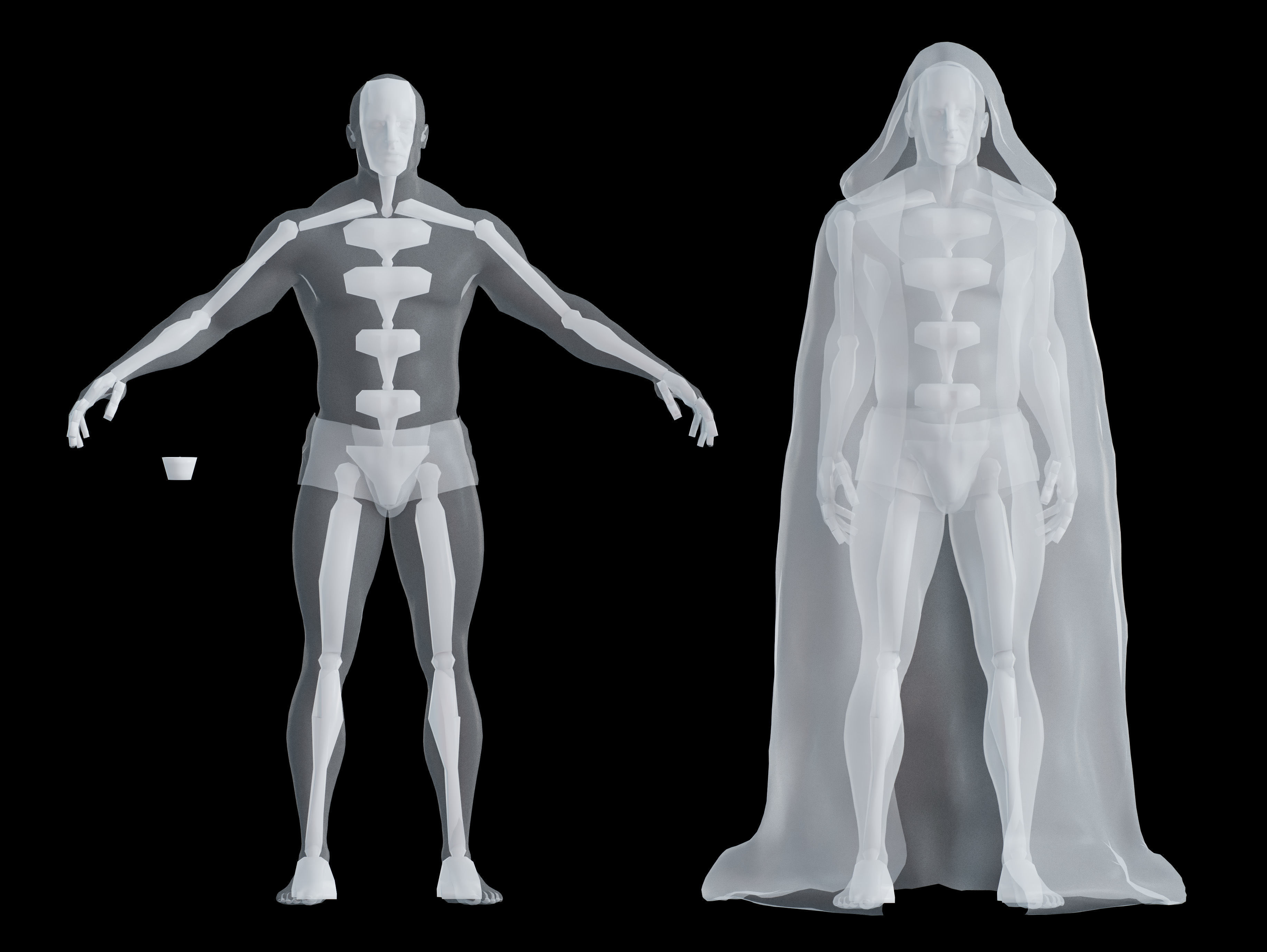 Engineer from Prometheus Low-poly 3D model_15