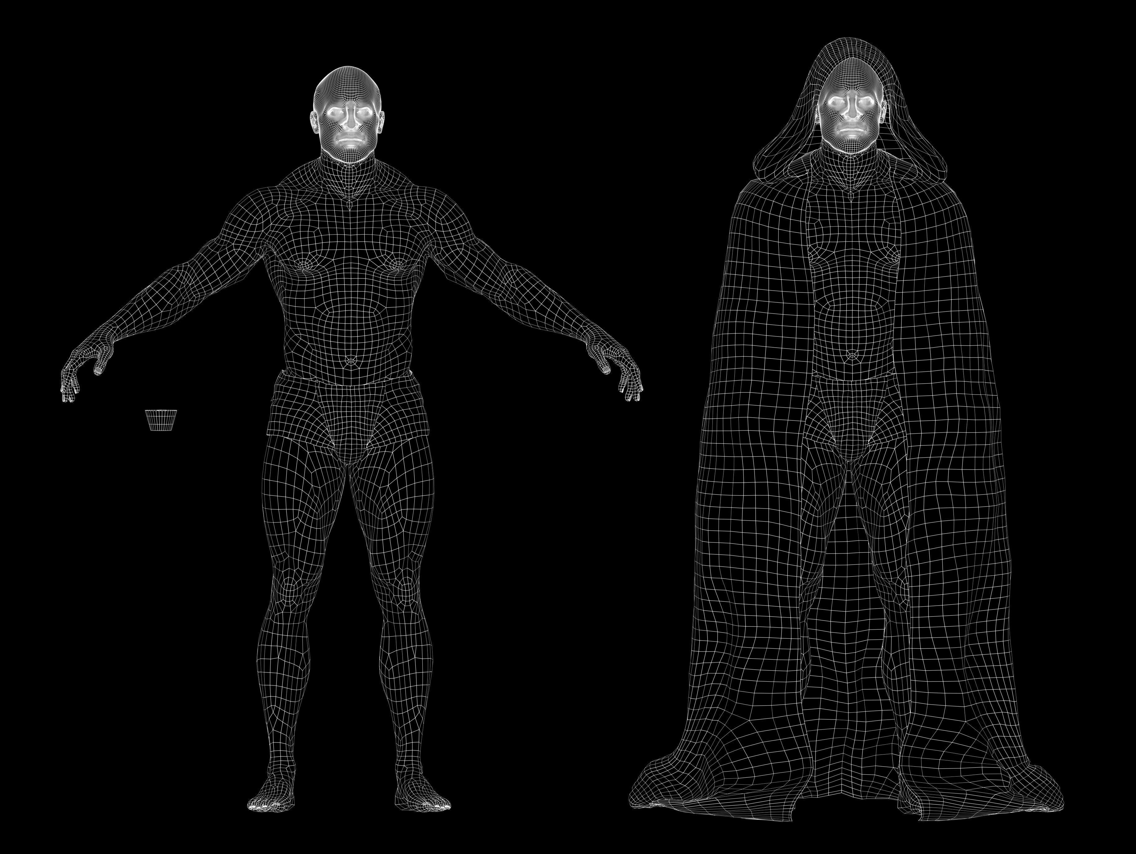 Engineer from Prometheus Low-poly 3D model_17