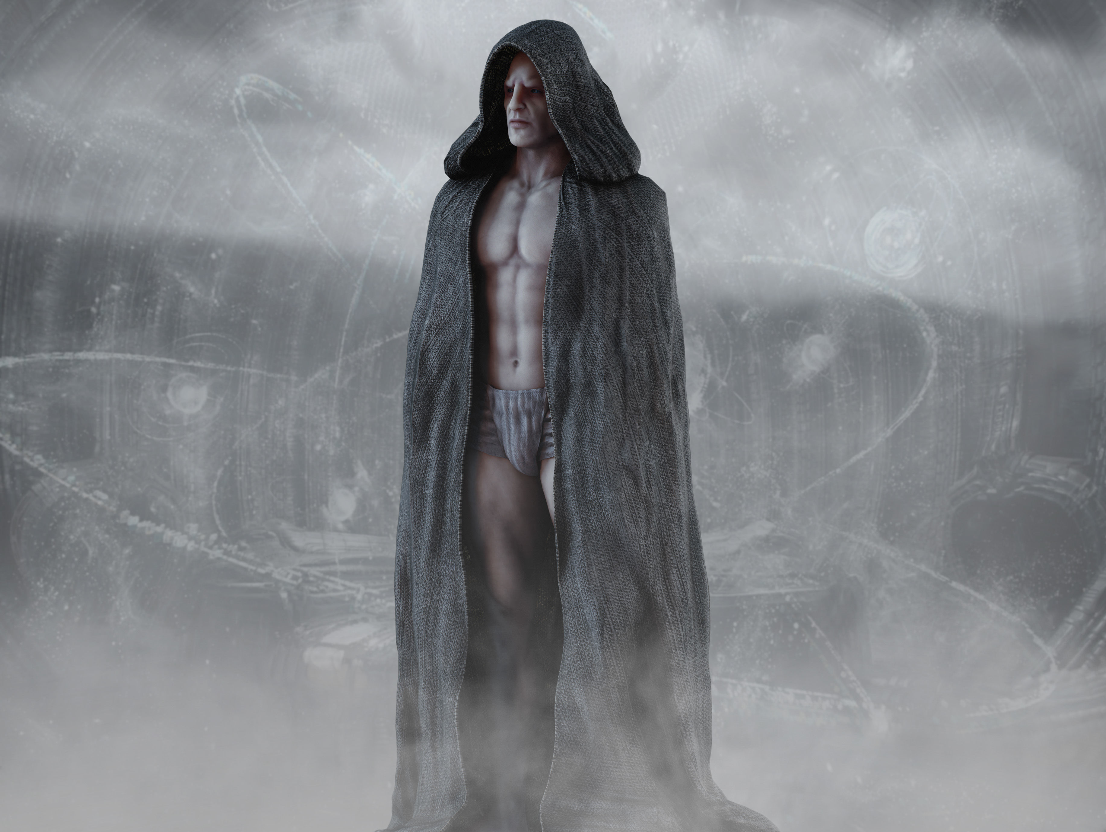 Engineer from Prometheus Low-poly 3D model_5