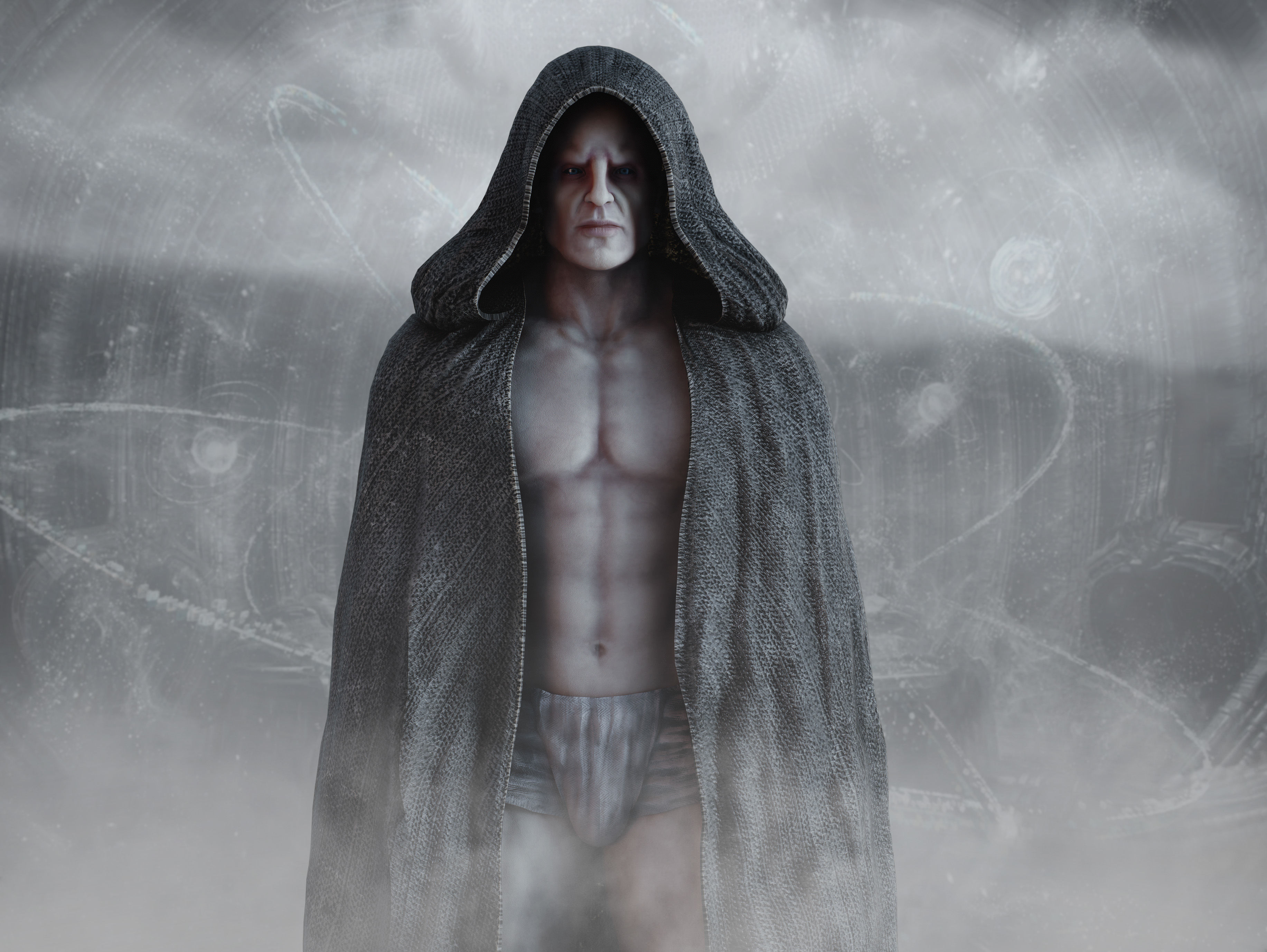 Engineer from Prometheus Low-poly 3D model_10