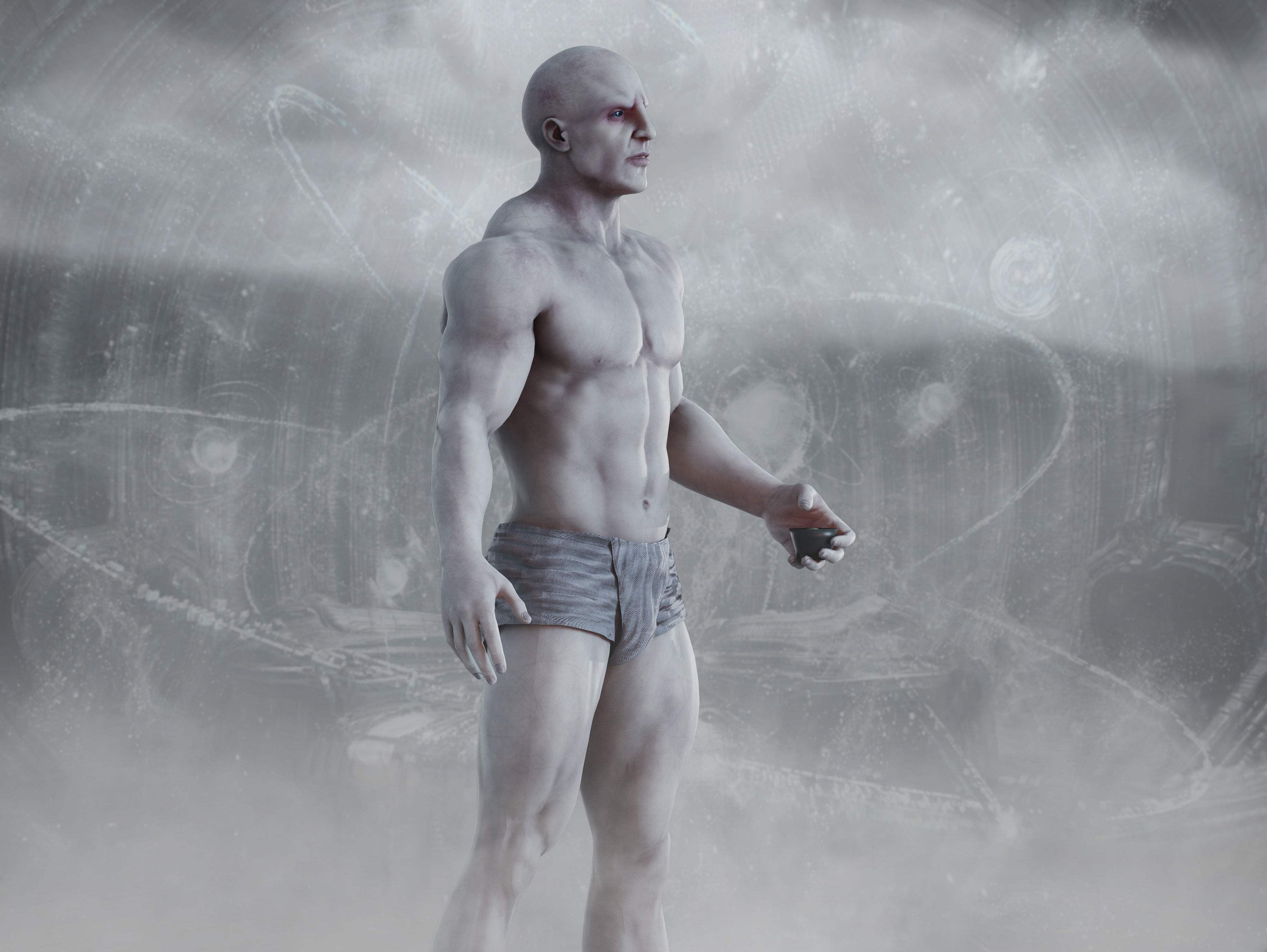 Engineer from Prometheus Low-poly 3D model_11