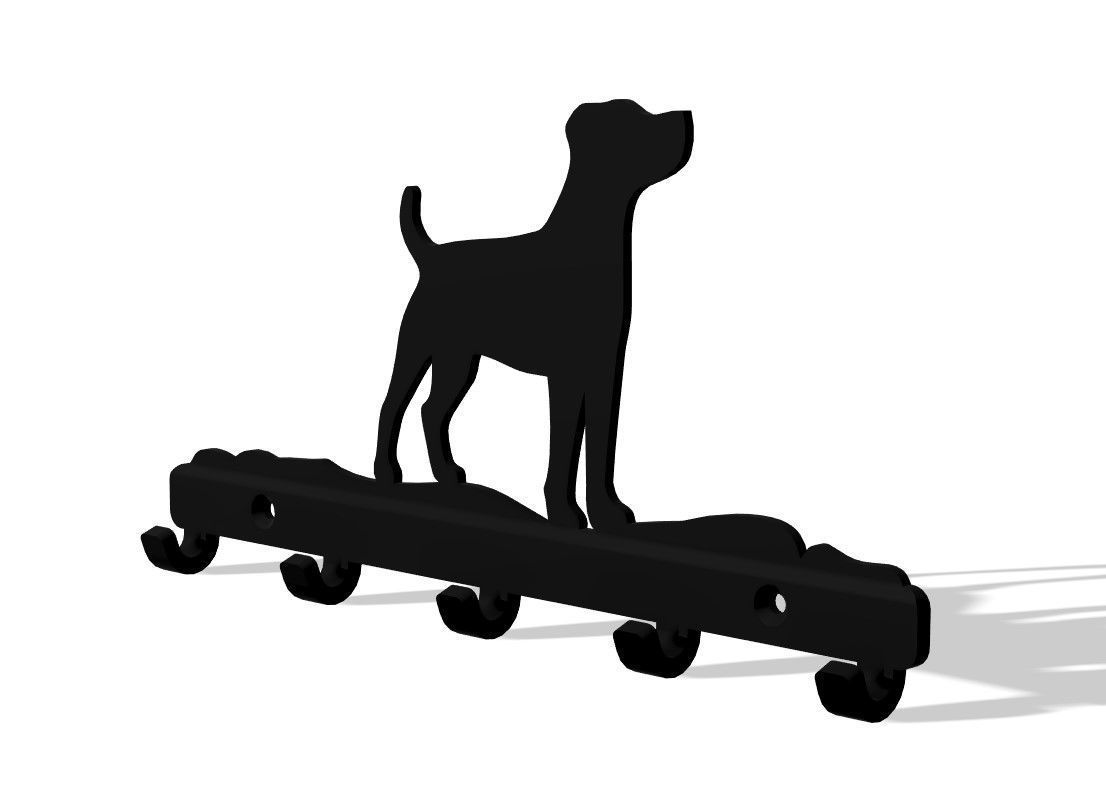 Jack Russell Key Keeper 3D print model_1