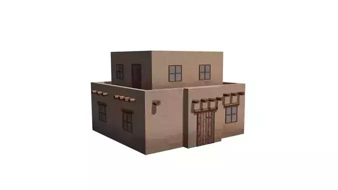Middle Eastern Style Building - PBR Game Ready 