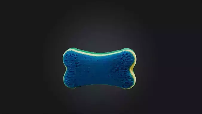 Car wash sponge Low-poly 3D model