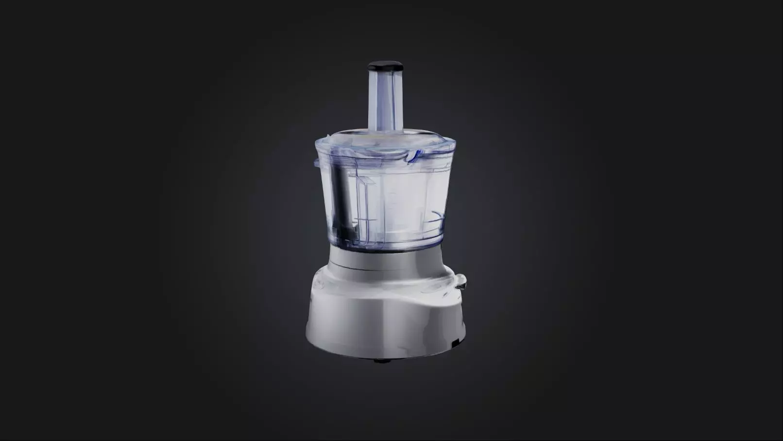Food processor Low-poly 3D model_0