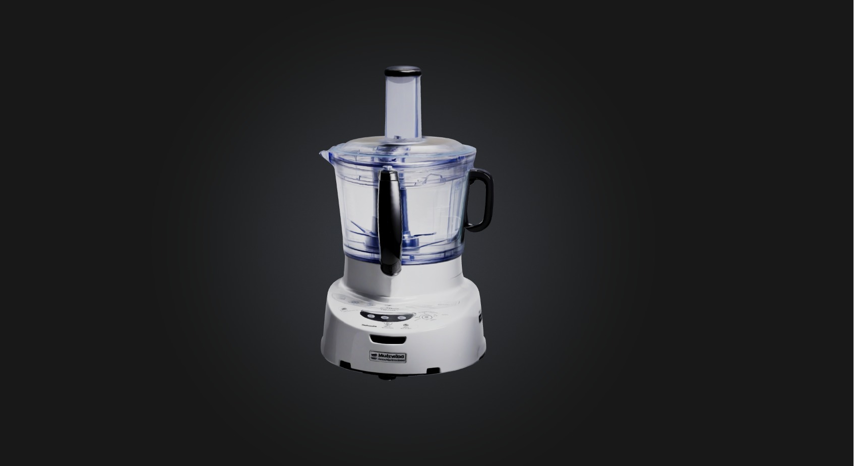 Food processor Low-poly 3D model_3