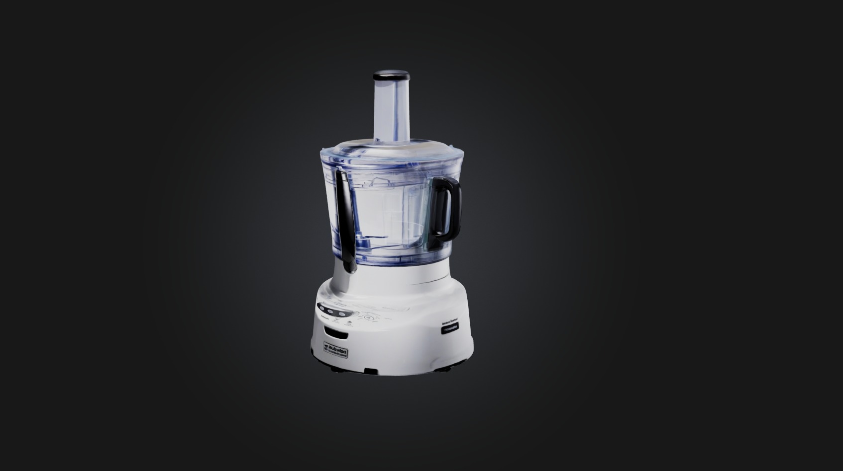 Food processor Low-poly 3D model_6