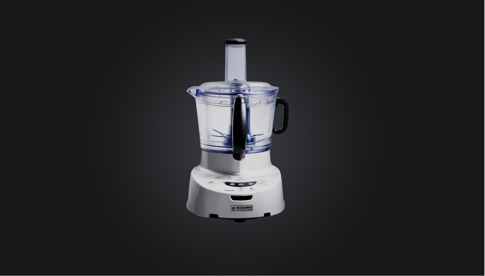 Food processor Low-poly 3D model_2