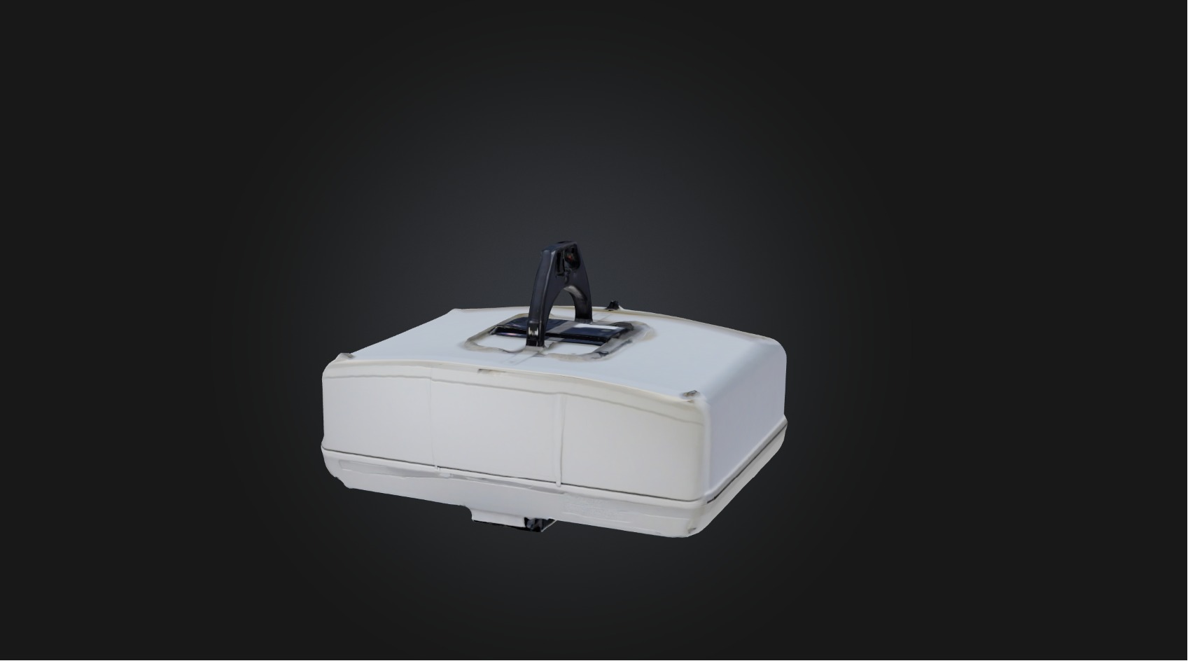 Garage door opener Low-poly 3D model_5