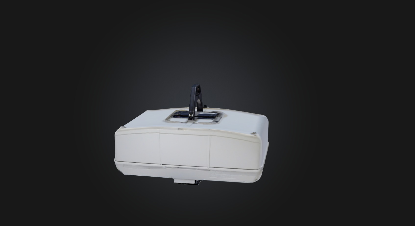 Garage door opener Low-poly 3D model_3