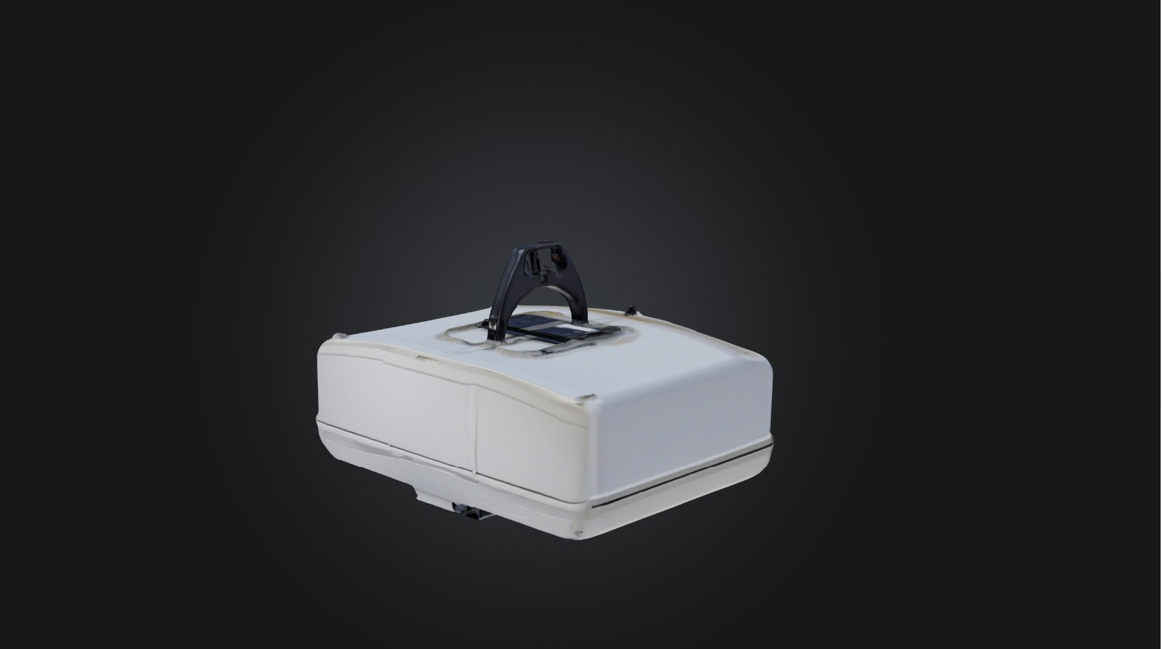 Garage door opener Low-poly 3D model_6