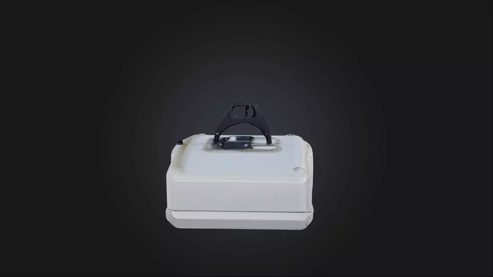 Garage door opener Low-poly 3D model_0