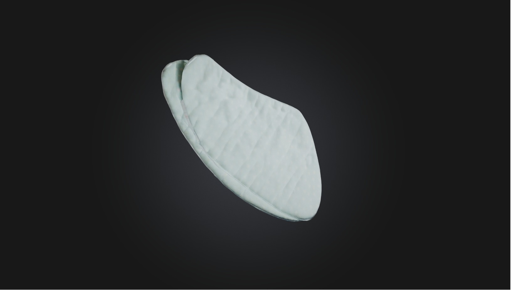 Oven mitt Low-poly 3D model_2
