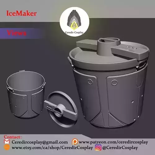 Mandalorian Camtono  Ice Cream Guy 3d digital download 3D print model