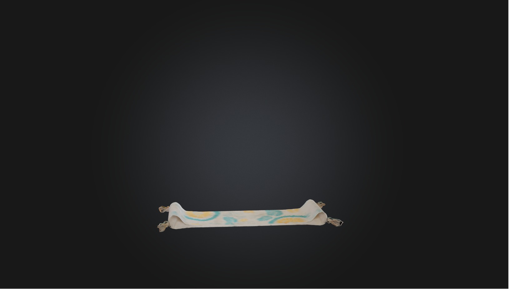 Table runner Low-poly 3D model_2