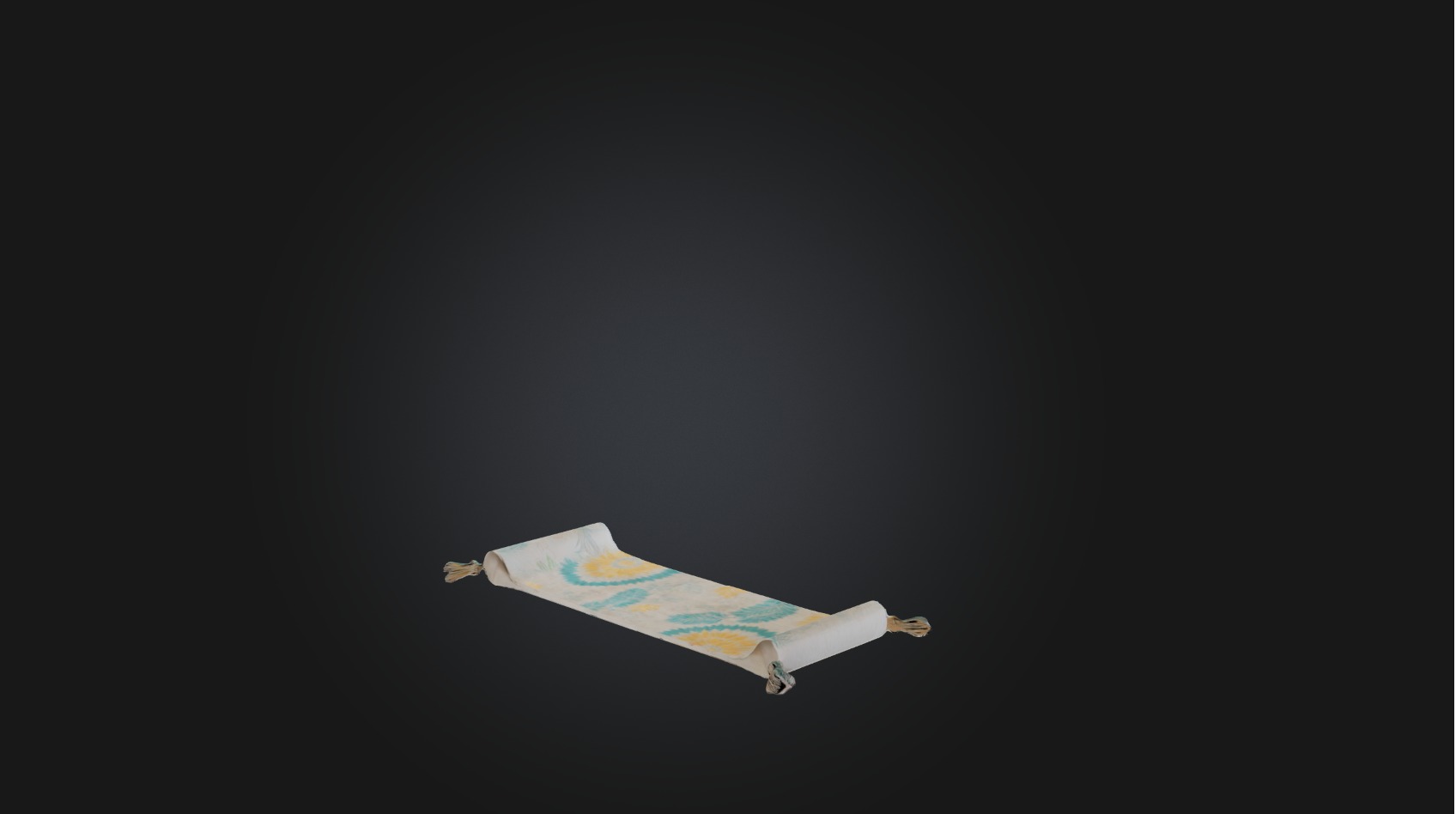 Table runner Low-poly 3D model_6