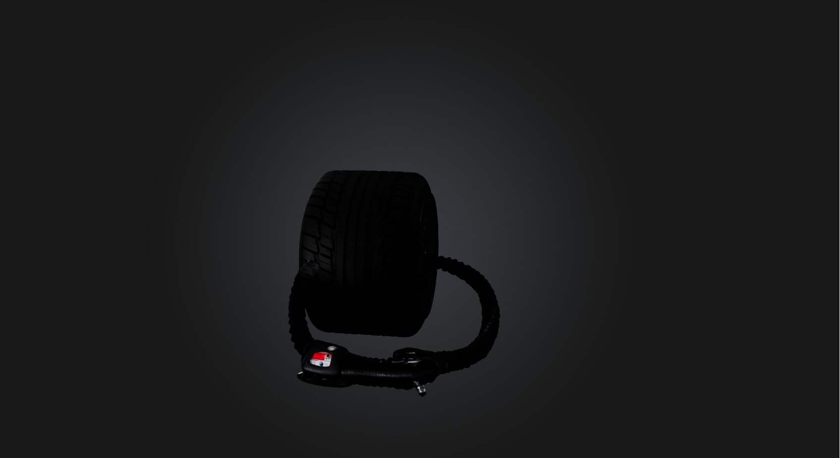 Tire inflator Low-poly 3D model_3