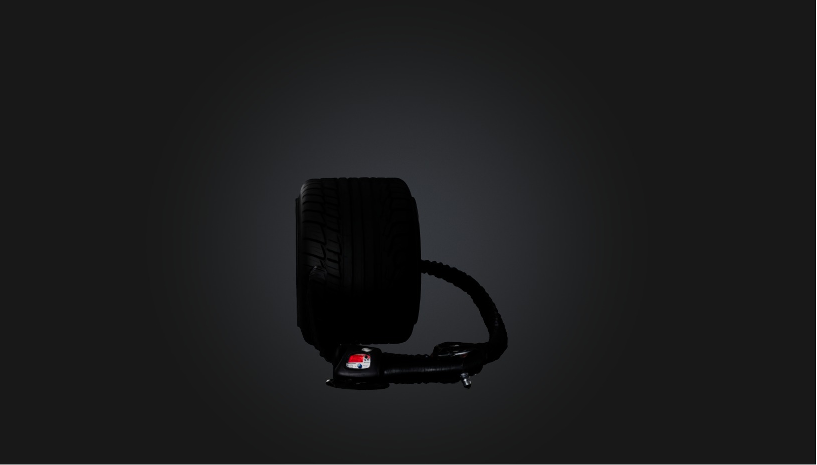 Tire inflator Low-poly 3D model_2