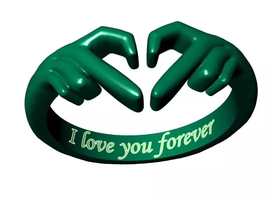 Forever Love Ring 3d print 3D model