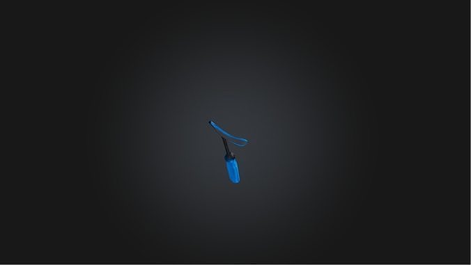 Window squeegee Low-poly 3D model
