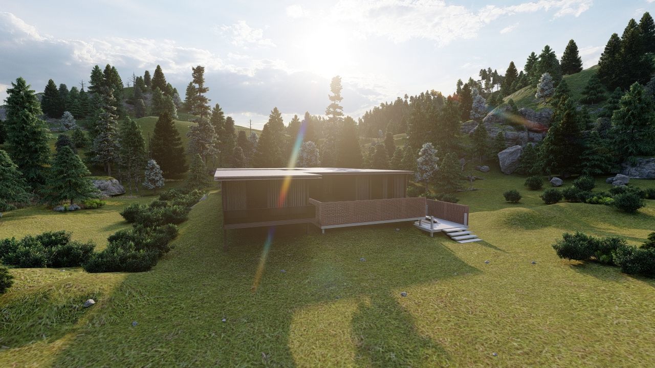 Casa Scene-villa-modern house 3D model_25