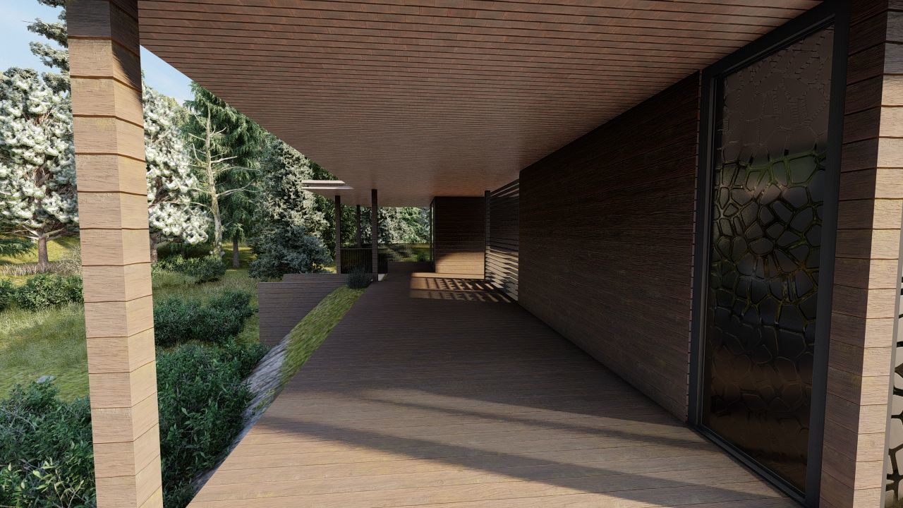 Casa Scene-villa-modern house 3D model_19