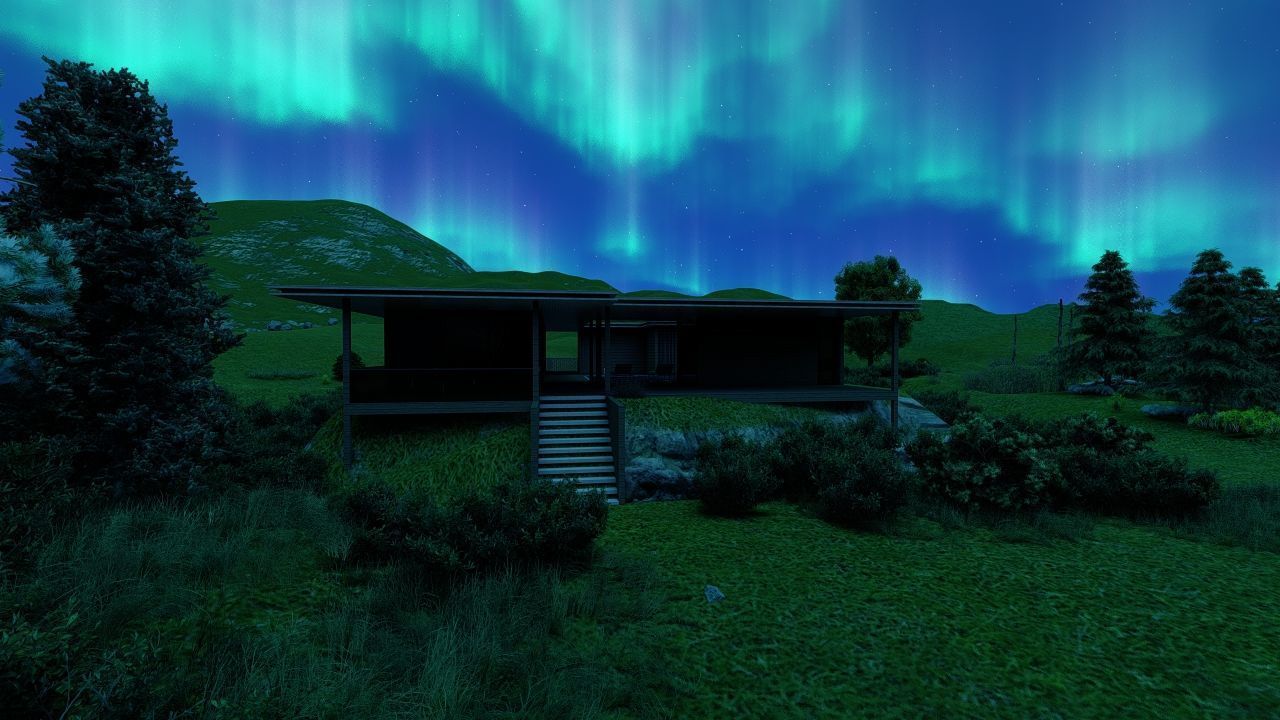 Casa Scene-villa-modern house 3D model_20