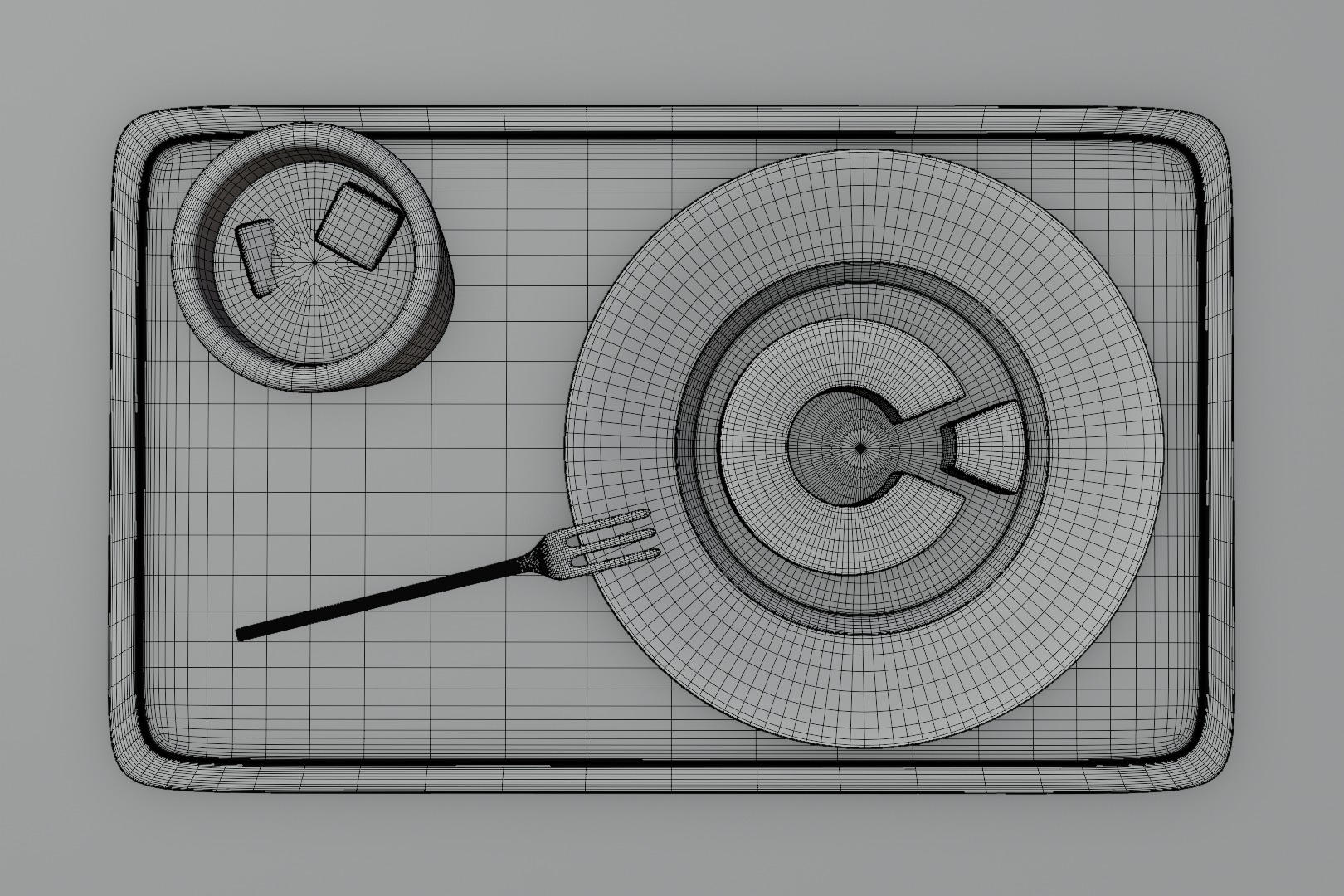 Japan cake dessert 3D model  3D model_17