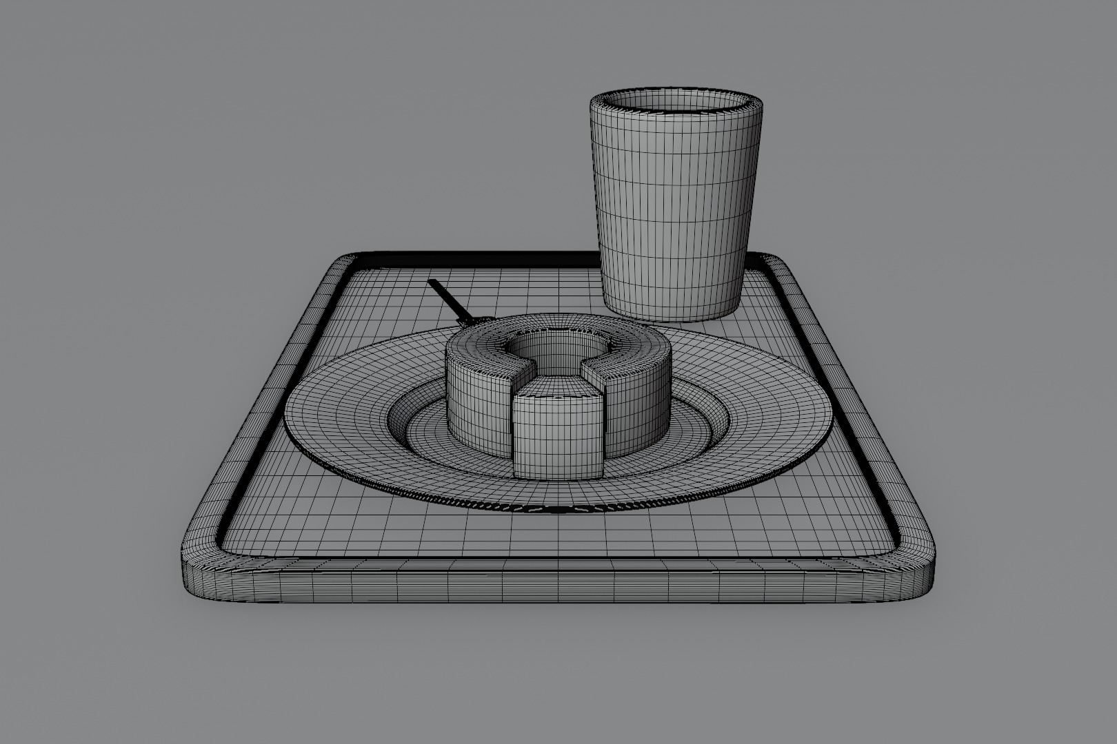 Japan cake dessert 3D model  3D model_19