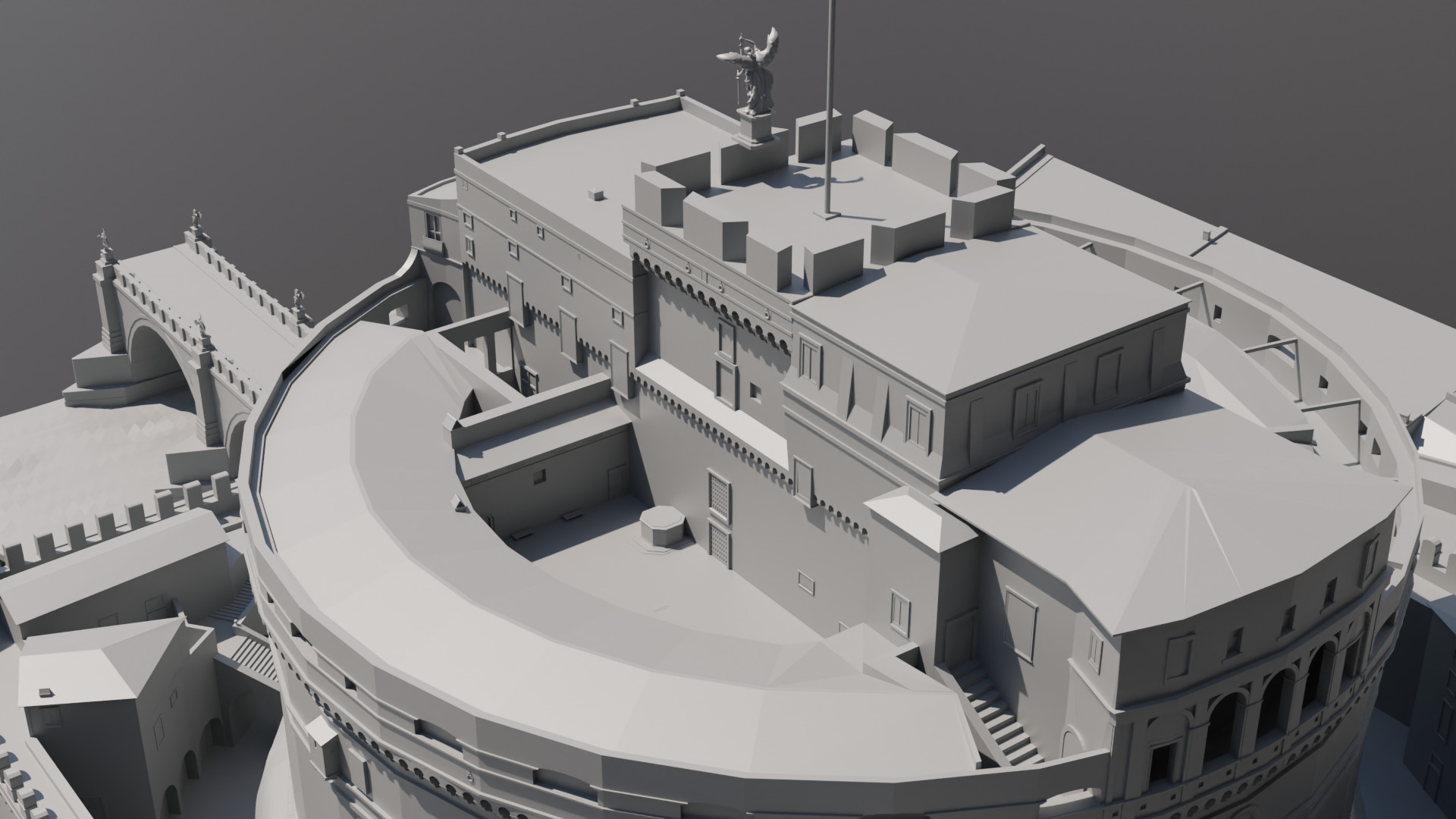 Castel Sant Angelo 3D model_2