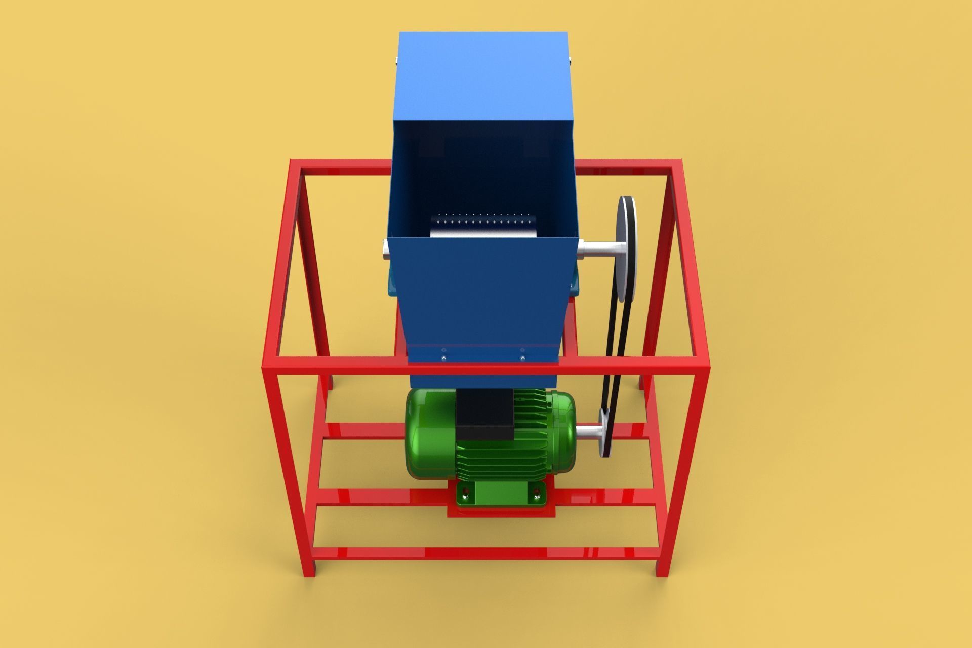 ELECTRIC COCONUT GRATING MACHINE GRATER SHREDDER SCRAPER CHOPPER 3D model_29