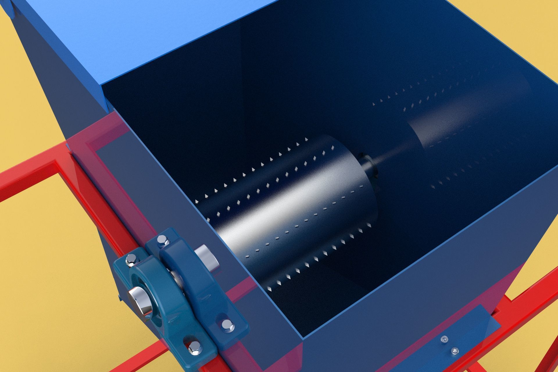 ELECTRIC COCONUT GRATING MACHINE GRATER SHREDDER SCRAPER CHOPPER 3D model_24