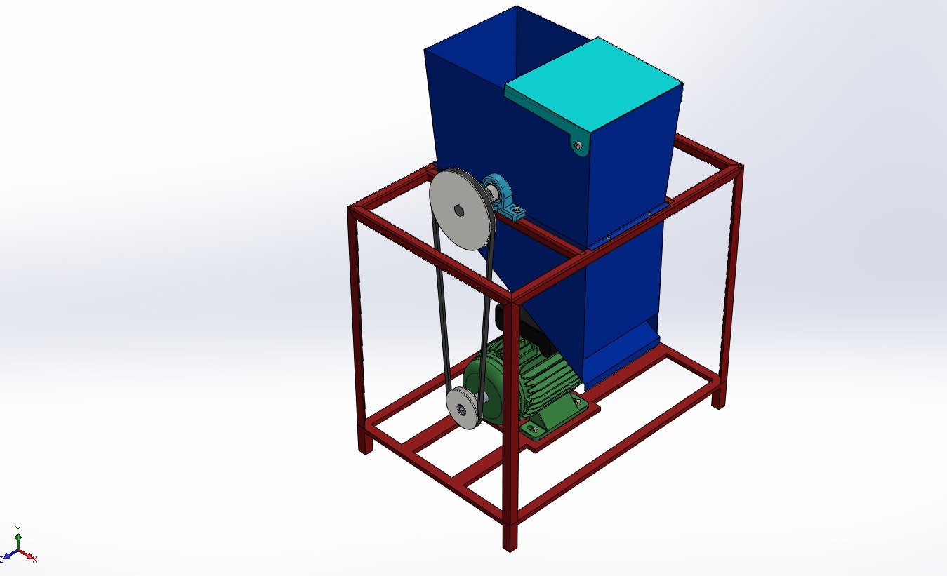 ELECTRIC COCONUT GRATING MACHINE GRATER SHREDDER SCRAPER CHOPPER 3D model_34